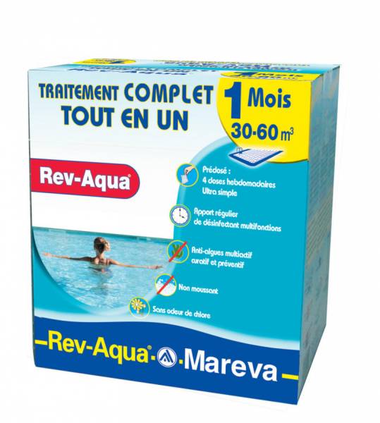 Kit COMPLET Traitement chlore 1 mois pour piscine de 30m3 à 60m3