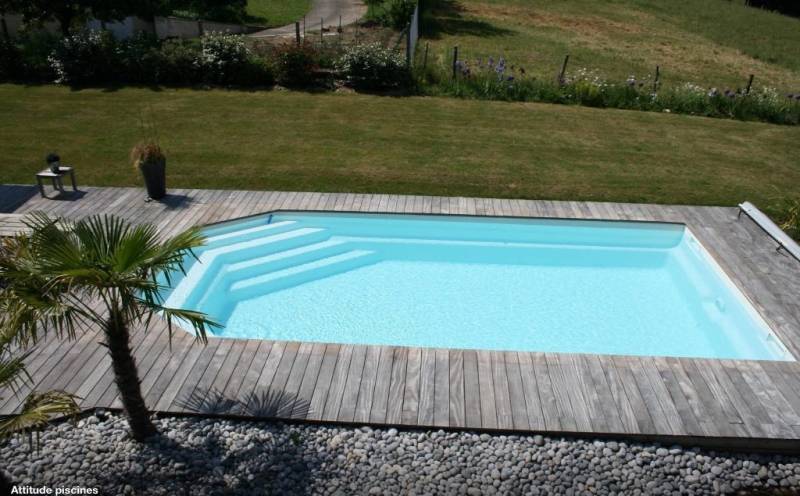 piscine 9x4 avec terrasse bois sans margelle