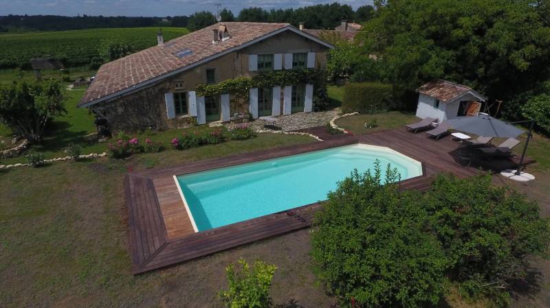 PISCINE FOND INCLINE AVEC VOLET IMMERGE