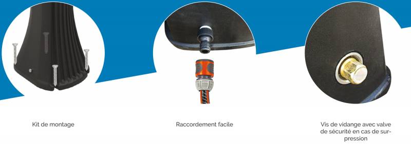 DOUCHE SOLAIRE COBRA 32L Agence de Brignoles