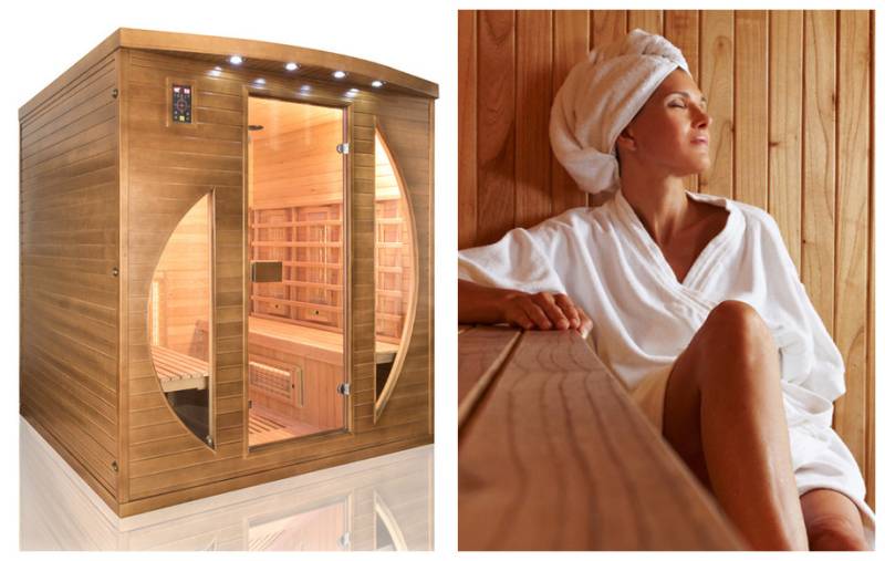 CABINE SAUNA INTERIEUR INFRAROUGE