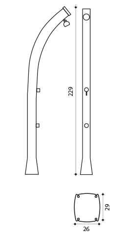 DOUCHE SOLAIRE HAPPY 4x4 44 L Alliance Piscines de Brignoles