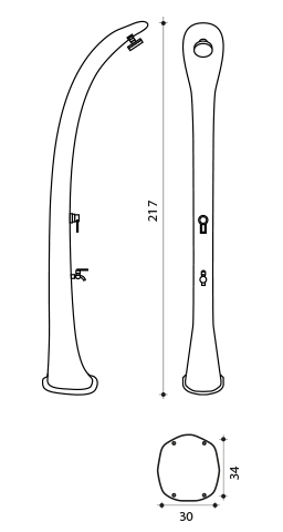DOUCHE SOLAIRE COBRA 32L Agence de Brignoles